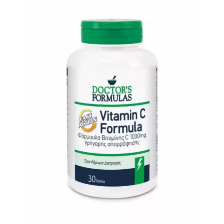 DOCTOR'S FORMULAS VITAMIN C FORMULA 1000MG 30 ΔΙΣΚΙΑ