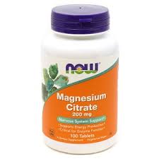 NOW MAGNESIUM CITRATE 200MG 100TABS
