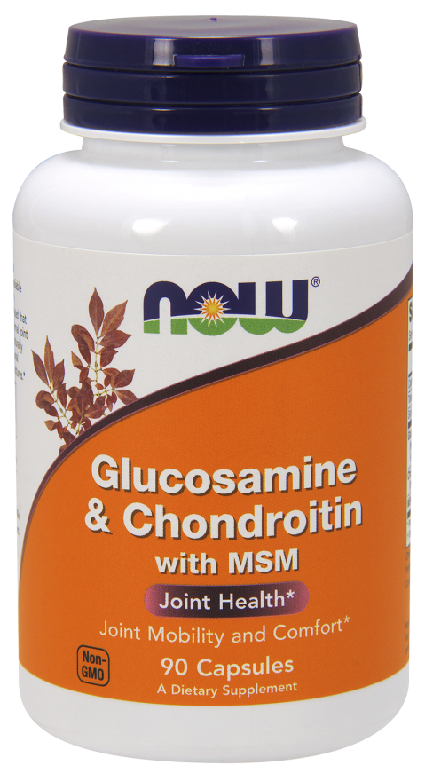 NOW GLUCOSAMINE & CHONDROITIN WITH MSM 90 CAPS