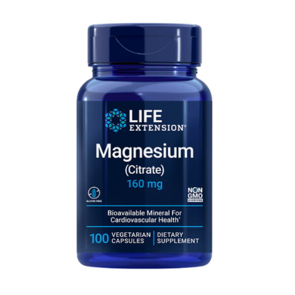LIFE EXTENSION MAGNESIUM CITRATE 160MG 100 VEG. CAPS