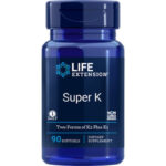 LIFE EXTENSION SUPER K TWO FORMS OF K2 PLUS K1 90 SOFTGELS