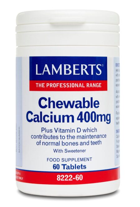LAMBERTS CHEWABLE CALCIUM 400MG 60TAB