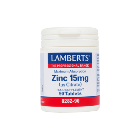 LAMBERTS ZINC 15MG (AS CITRATE) 90TABS