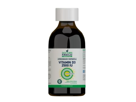 DOCTOR'S FORMULAS ΛΙΠΟΣΩΜΙΑΚΗ ΦΟΡΜΟΥΛΑ VITAMIN D3 2500IU ΠΟΣΙΜΟ ΔΙΑΛΥΜΑ 150ML