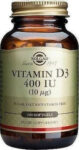 SOLGAR VITAMIN D-3 400 IU SOFTGELS 100TAB