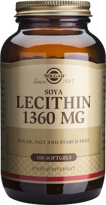 SOLGAR LECITHIN 1360MG SOFTGELS 100S
