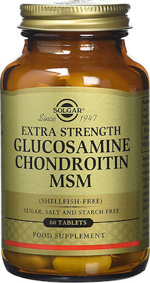 SOLGAR GLUCOSAMINE CHONDROITIN MSM 60TAB