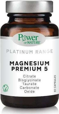 POWER OF NATURE PLATINUM RANGE MAGNESIUM PREMIUM 5 60 CAPS