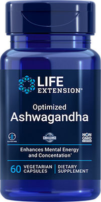 LIFE EXTENSION OPTIMIZED ASHWAGANDHA EXTRACT 60 VEG. CAPS