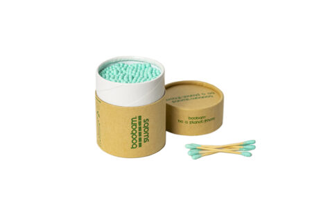 BOOBAM COTTON SWABS ΒΙΟΔΙΑΣΠΩΜΕΝΕΣ ΜΠΑΤΟΝΕΤΕΣ ΠΡΑΣΙΝΟ 200ΤΜΧ