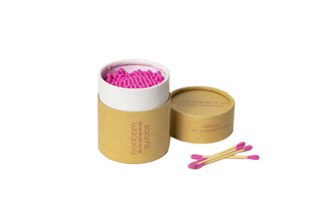 BOOBAM COTTON SWABS ΒΙΟΔΙΑΣΠΩΜΕΝΕΣ ΜΠΑΤΟΝΕΤΕΣ ΡΟΖ 200ΤΜΧ