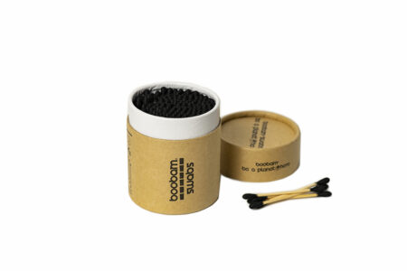 BOOBAM COTTON SWABS ΒΙΟΔΙΑΣΠΩΜΕΝΕΣ ΜΠΑΤΟΝΕΤΕΣ ΜΑΥΡΟ 200ΤΜΧ