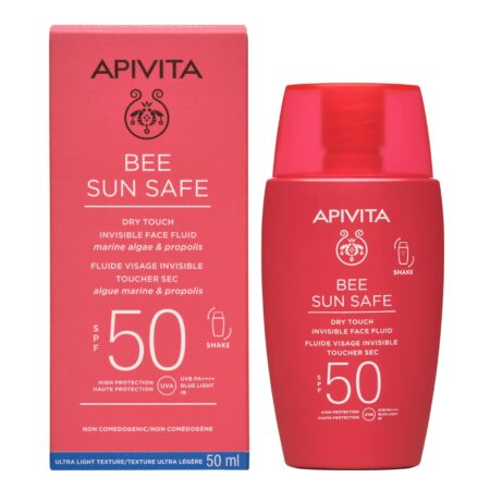 APIVITA BEE SUN SAFE DRY TOUCH INVISIBLE FACE FLUIDE SPF50 50ML