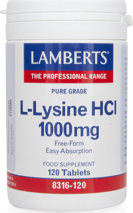 LAMBERTS L-LYSINE HCI 1000MG 120TABS