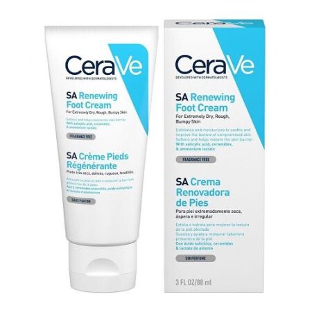 CERAVE RENEWING SA FOOT CREAM ΑΝΑΠΛΑΣΤΙΚΗ ΚΡΕΜΑ ΠΟΔΙΩΝ 88ML