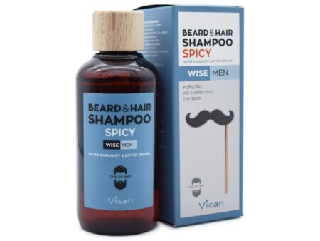 VICAN WISE MEN - BEARD + HAIR SHAMPOO SPICY 200ML