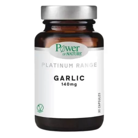 Power of Nature Platinum Range Garlic 140mg, 30caps