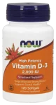 Now Foods Vitamin D3 2.000 IU 120 Softgels