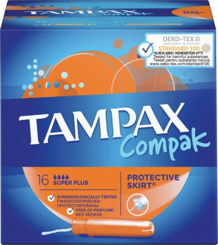 TAMPAX COMPAK SUPER PLUS 16TMX
