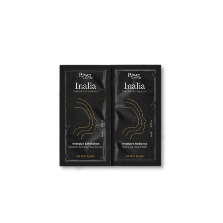 INALIA INTENSIVE EXFOLIATION SMOOTH + GLOW FACE SCRUB 8ML PR(+INALIA RED CLAY FACE MASK 8ML)