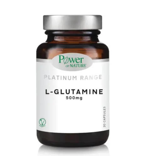 POWER PLATINUM L-GLUTAMINE 500MG 30S CAPS