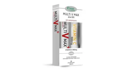 POWER MULTI V MAX STEVIA 20S + ΔΩΡΟ VIT-C500MG 20S