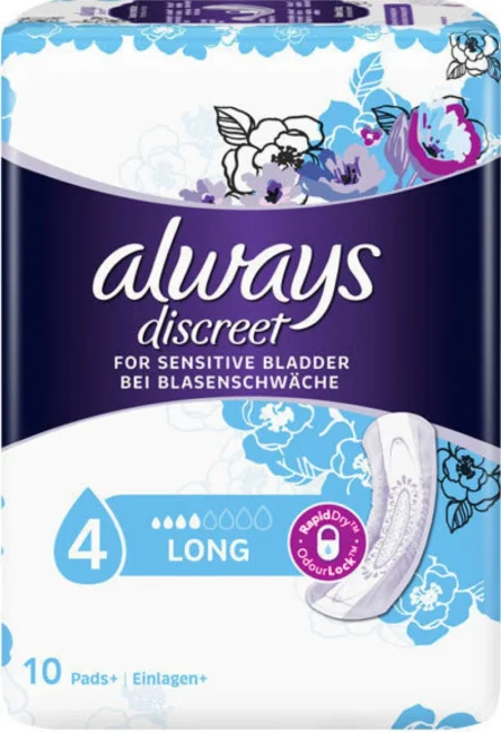 ALWAYS DISCREET ΣΕΡΒ/ΤΕΣ PADS LONG 10TMX