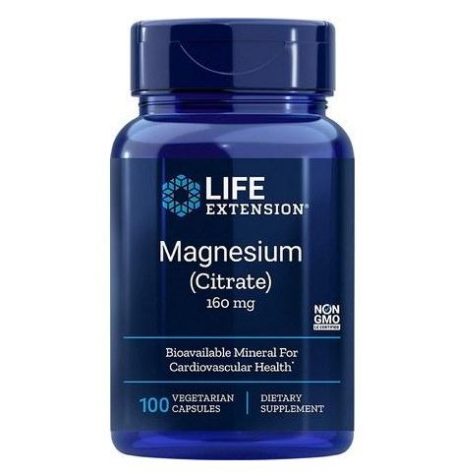 LIFE EXTENSION MAGNESIUM (CITRATE) 160MG 100 VEG. CAPS